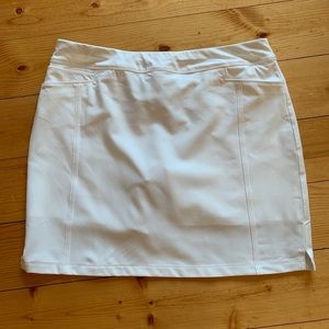 NWT Adidas White Golf Pull On  Skirt/ Skort Sz. L